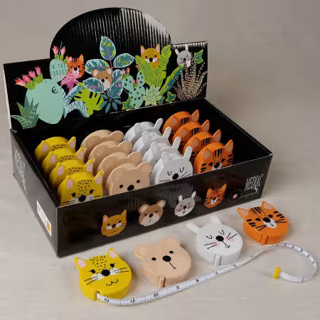 Cute animal face tape measure