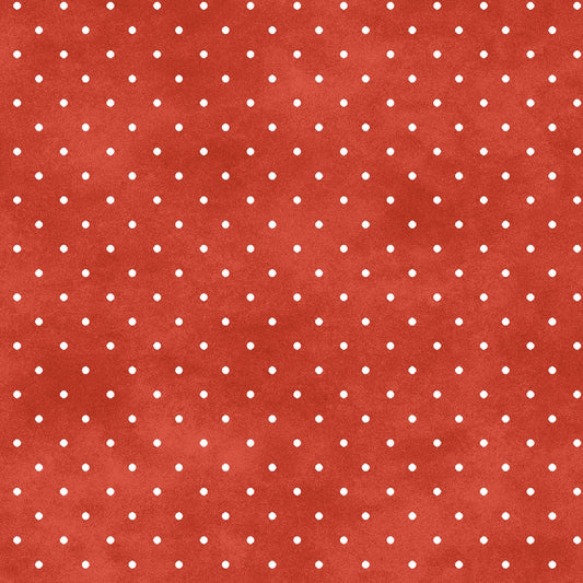 Classic Dot - Orange-Red w white