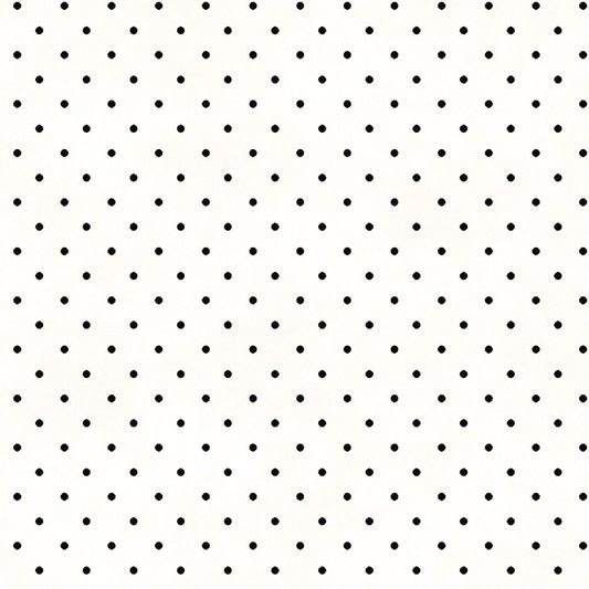 Classic Dot - White w Black