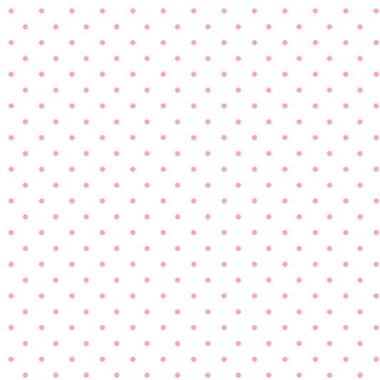 Classic Dot - White with pink