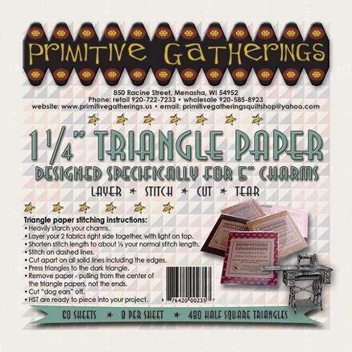 1 1/4 Triangle Charm Paper