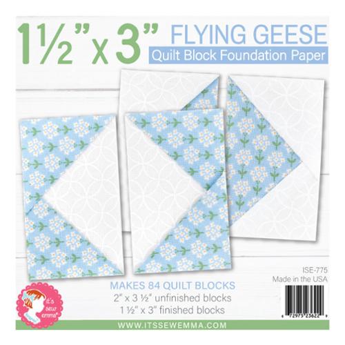 1.5x3 Flying Geese Fndn Paper