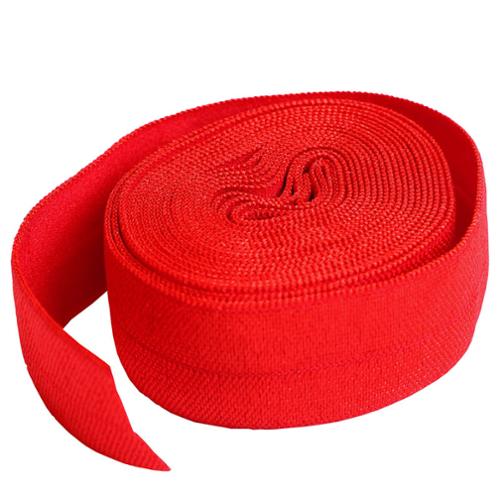 Fold Over Elastic 2yd Atom Red