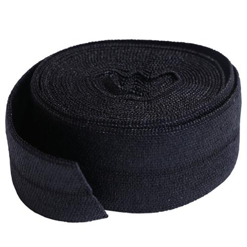 Fold Over Elastic 2yd Black