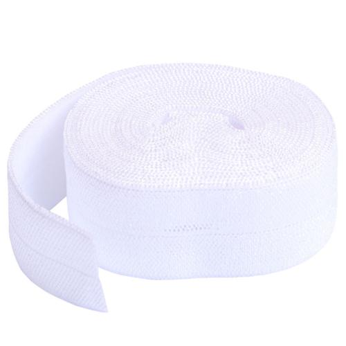 Fold Over Elastic 2yd White