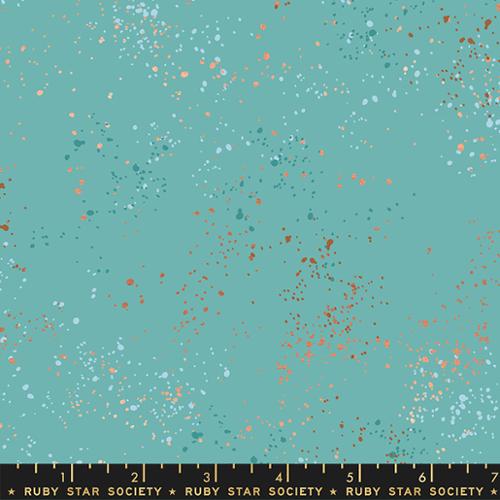 108 Speckled Wide    Turquoise