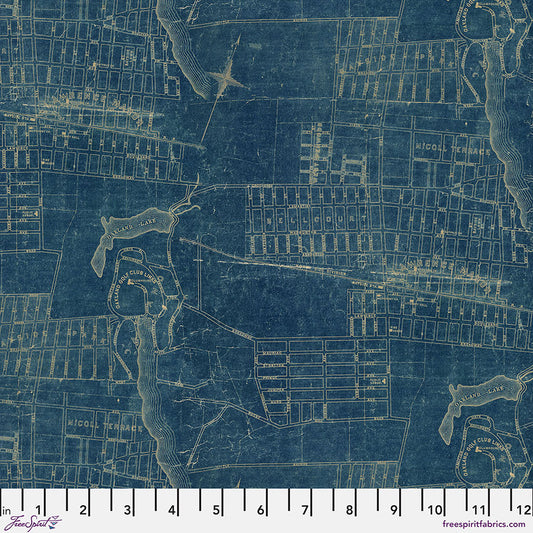Blue - Map || Tim Holtz Palette Blue