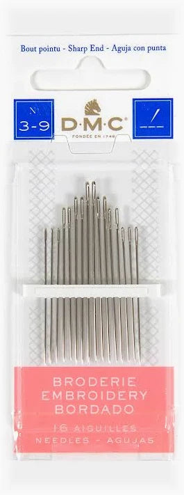 DMC Embroidery Needles (No. 3-9)