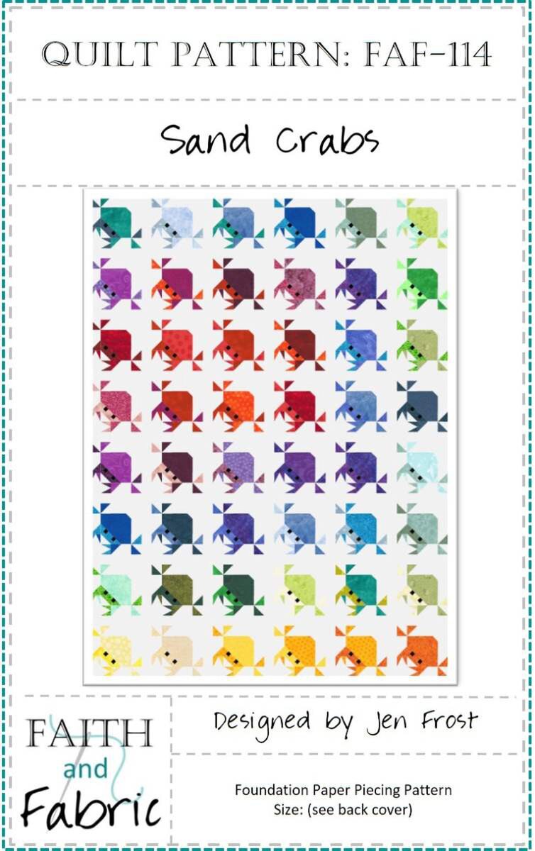 Faith and Fabric Sand Crabs Quilt Pattern