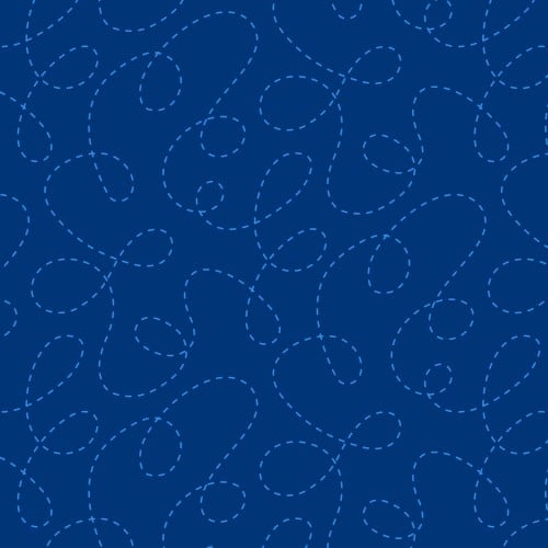 Curlicues-Dark Blue