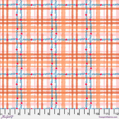 Daisy Check - Orange || Pompadours in Pink