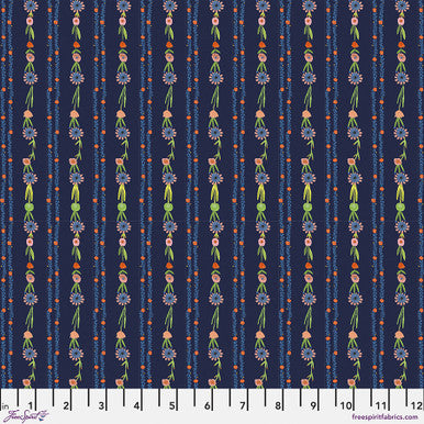 Daisy Chain - Navy || Pompadours in Pink