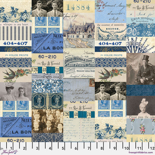 Indigo - COLLAGE || Tim Holtz Palette Indigo