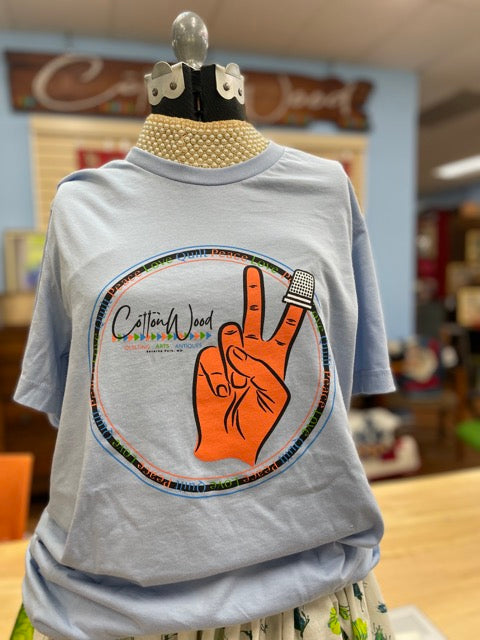 Cottonwood Tshirt-Blue Peace Thimble