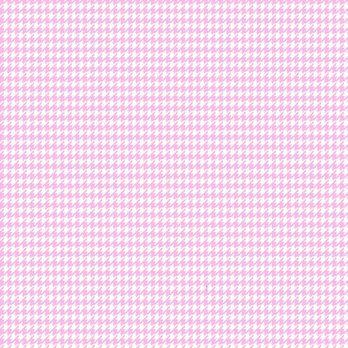 Pink/White Houndstooth Flannel