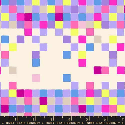 Glow Garden-Pixels Geometric Squares (Natural)