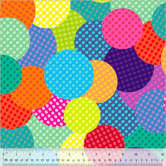 Windham Polka Pals-Rainbow Fun- 108" Wideback