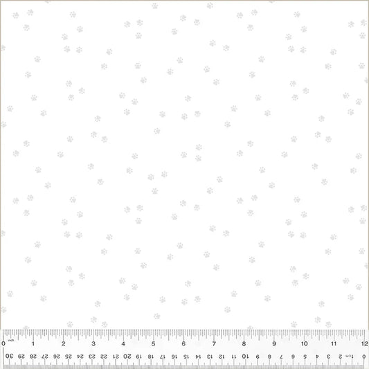 Puppy Paws-White on White