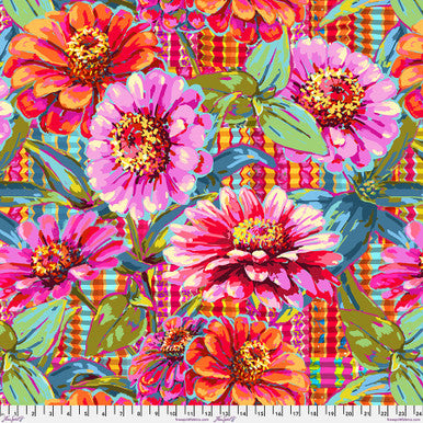 Wideback - Giant Zinnias - Pink || Festival