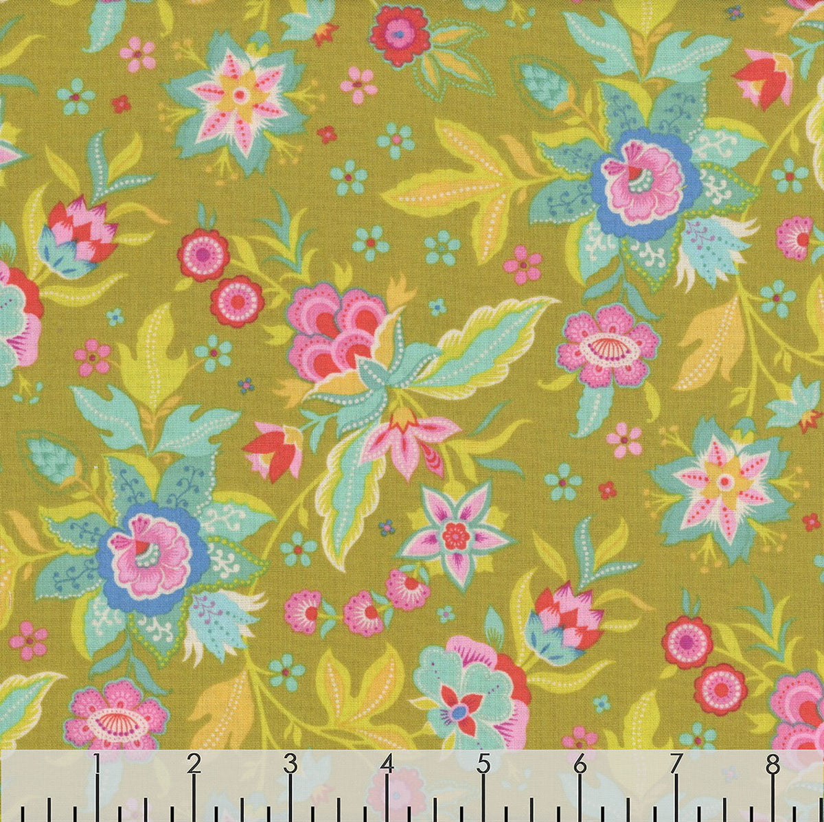 Jacobean Floral-Curry