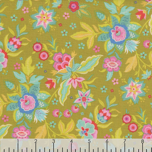Jacobean Floral-Curry
