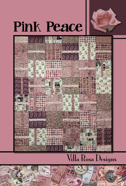 Pink Peace Quilt Kit featuring Tim Holtz Palette Pink