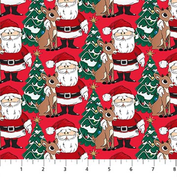 Santa & Rudolph-Red
