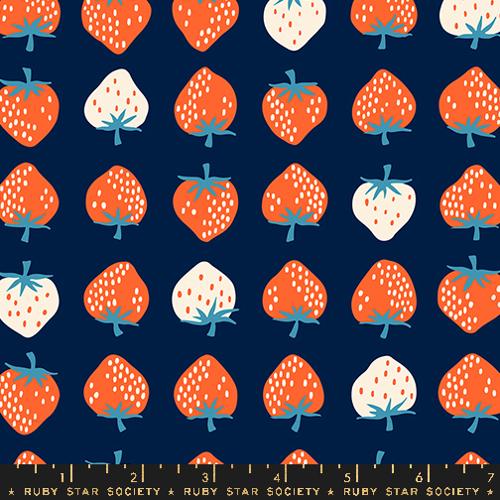 Strawberry-Retro Kitsch (Navy)