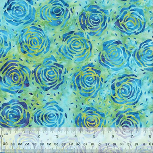 BATIK-Roses (Aquamarine)