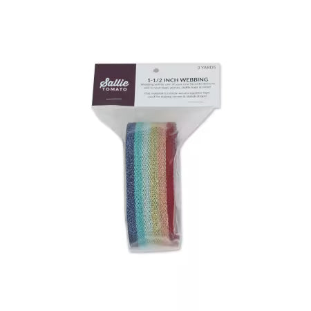 Metallic Rainbow Webbing 1-1/2in x 3 yd