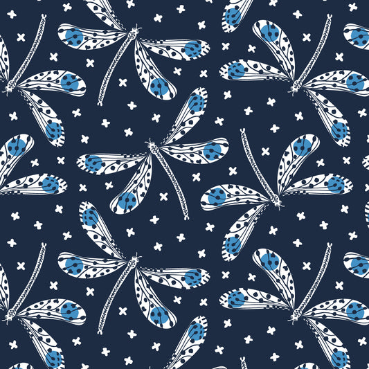 Sapphire Skies-Dragonflies