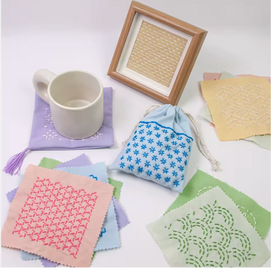 Sashiko Mending and Patchwork Kits