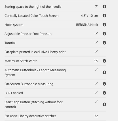 Bernina 495 Liberty Edition