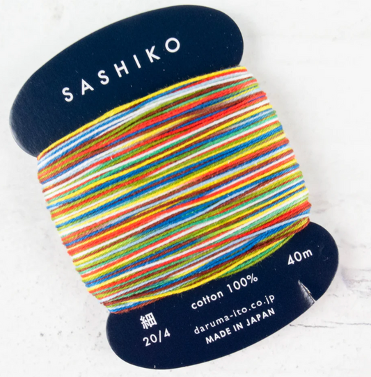 Daruma #2400 Carded Sashiko Thread - Variegated