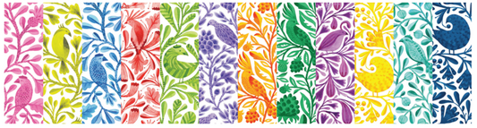 BIRDS AND BRANCHES -  STRIPS | BRIGHT Jelly Roll