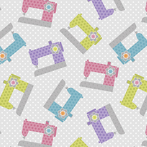 Sewing Machine Toss (Gray/Multi)