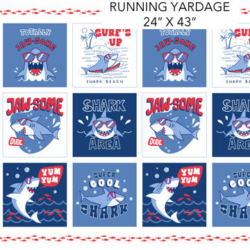 Shark Attack-Block Panel