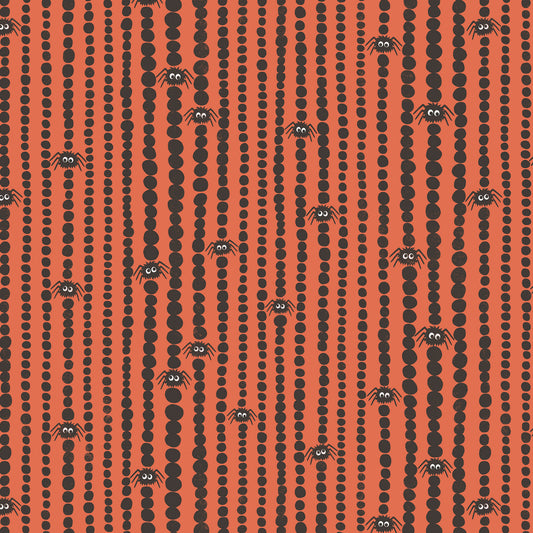 Gothic Whimsy-Spider Stripes (Orange)