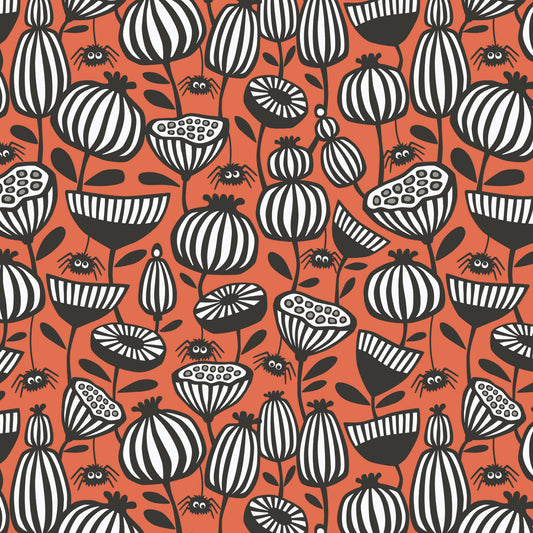 Gothic Whimsy-Spiders Garden (Orange)