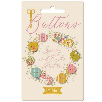 Tilda-Creating Memories Buttons (Spring and Easter Pastels-10 pcs)