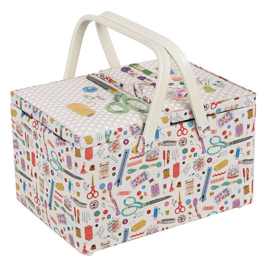 Twin Lid Sewing Box