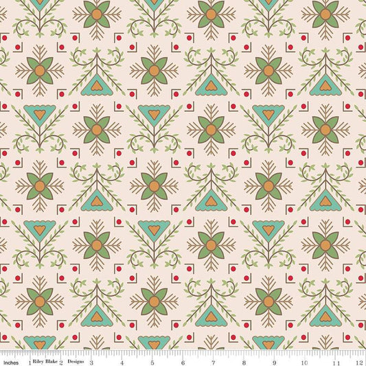 Wide Back Home Town Holiday Stitchery Basil