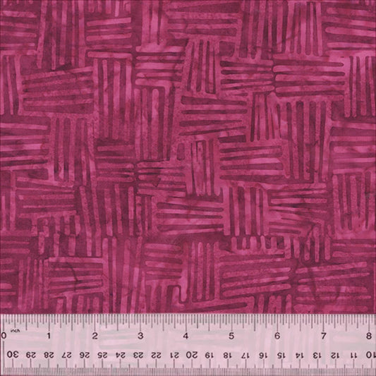 BATIK-Weave (Raspberry)
