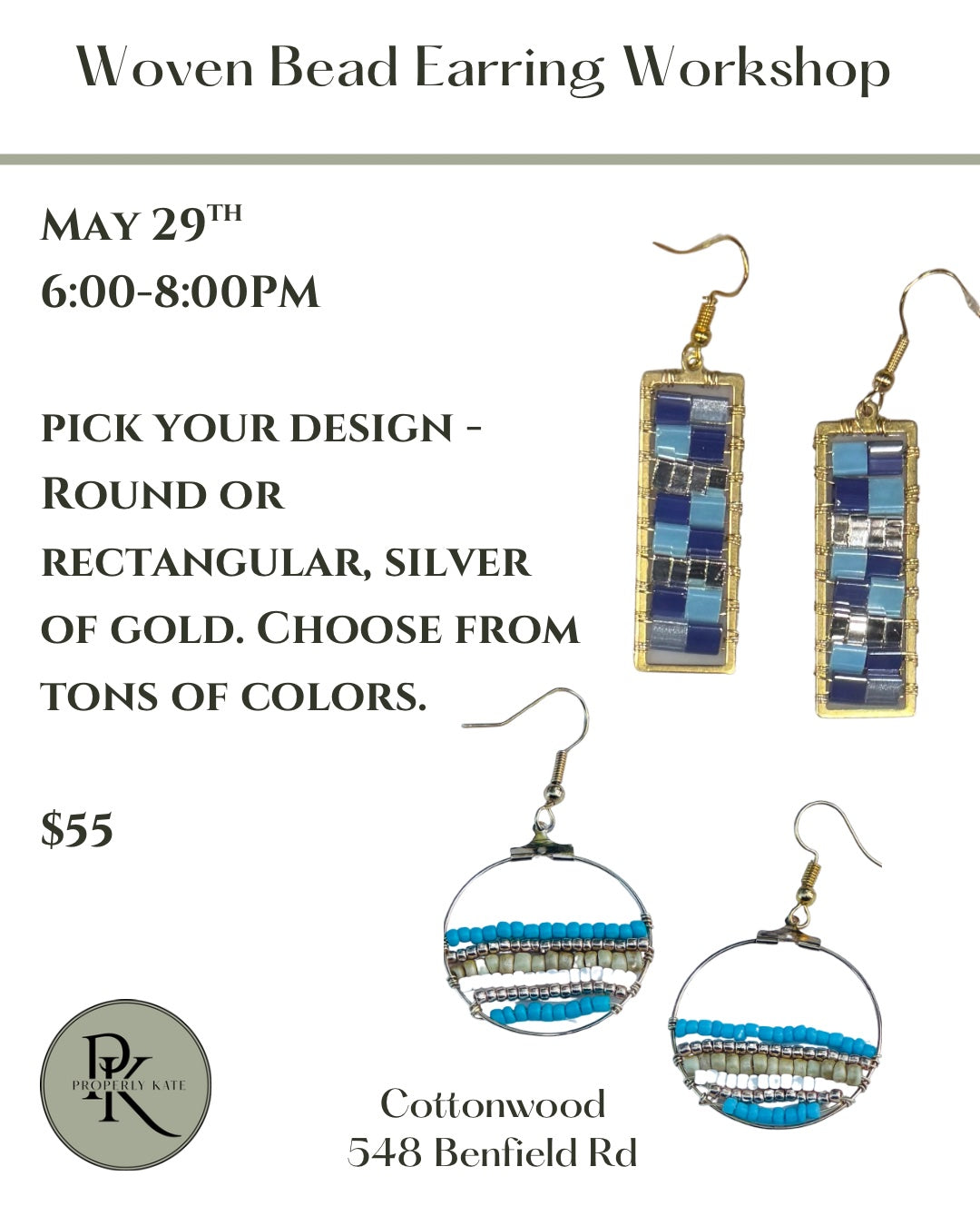 Earring Class with Jodi Roberts of Properly Kate