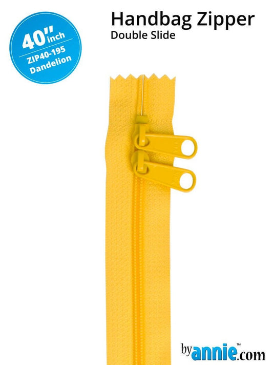 [ZIP40-195] 40" Handbag Zippers - Double Slide (Dandelion)