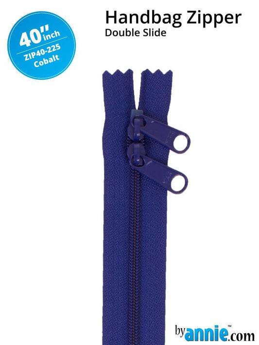 [ZIP40-225] 40" Handbag Zippers - Double Slide (Cobalt)