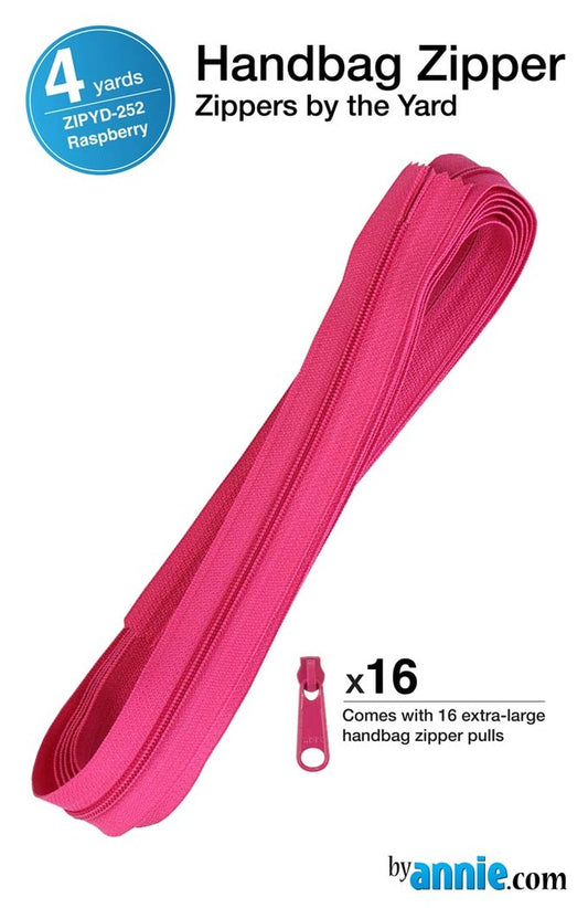 [ZIPYD-252] Zippers by the Yard (Raspberry)