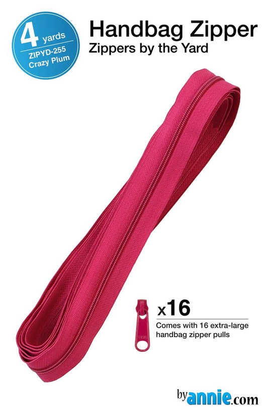 [ZIPYD-255] Zippers by the Yard (Crazy Plum)