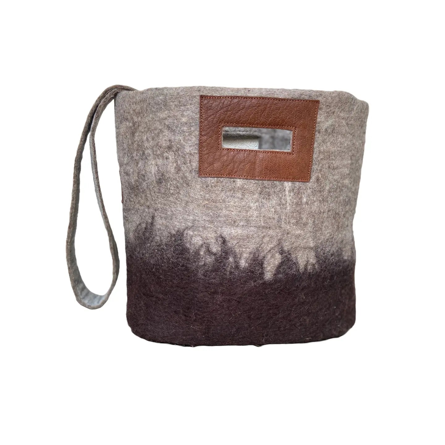 Ombre Felted Wool Tote