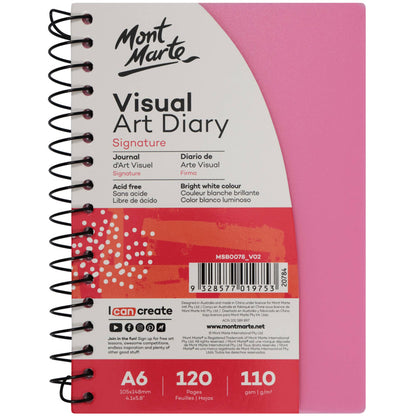 Visual Art Diary Signature A6 120 Pages 110gsm